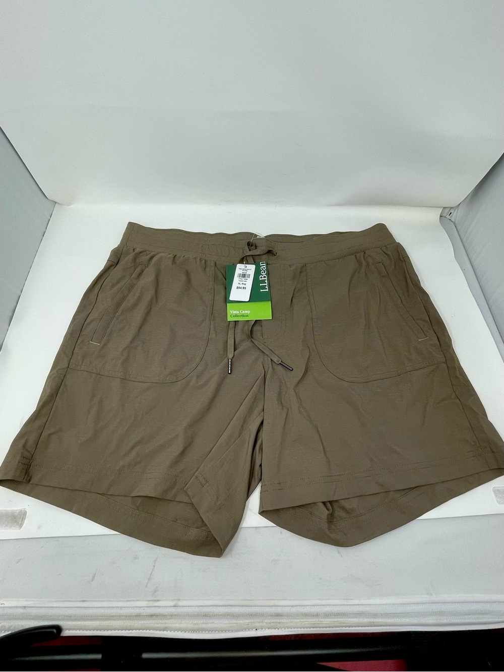 L.L. Bean Men’s Olive Drawstring Active Shorts